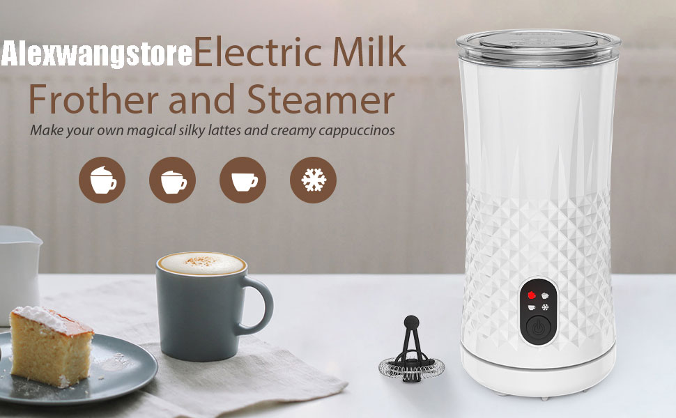 Electric Milk Frother Steamer Automatic Hot&Cold Foam Quick Maker Coffee Machine