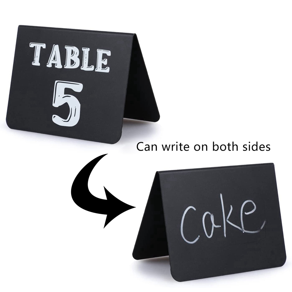 Description Picture 3 of item10/20pcs Mini Chalkboards Rectangular Blackboard Double Sided Chalkboards Wedding Birthday Party Home Decor Sign Message Board