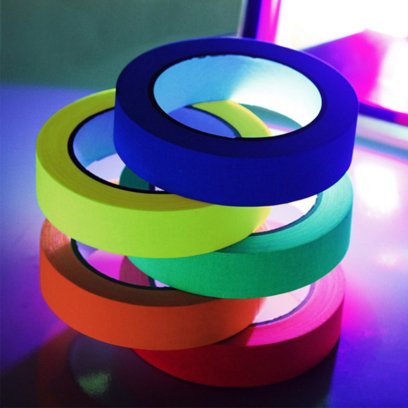 Description Picture 4 of item5pcs Luminous Tape Self adhesive Glow In The Dark Stickers Neon Tape Stage Show Party Supplies Decorative Tape Glow Party