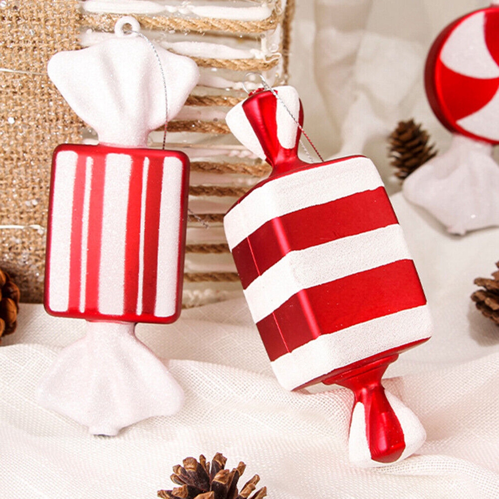 Description Picture 3 of itemChristmas Lollipop Candy Cane Pendant Xmas Tree Hanging Ball Ornaments Christmas Decorations for Home 2024 New Year Gift