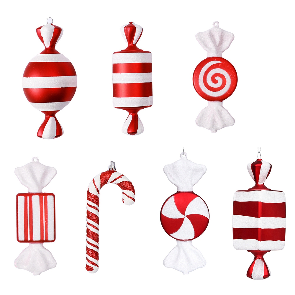Description Picture 5 of itemChristmas Lollipop Candy Cane Pendant Xmas Tree Hanging Ball Ornaments Christmas Decorations for Home 2024 New Year Gift