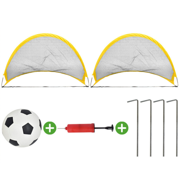 Description Picture 3 of itemKids Soccer Football Goal Net Kit Set Plaything Kids Training Door Foldable Small Net Soccer Goal Outdoors Game Toy Child Gifts